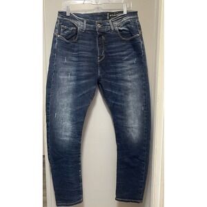 Cosi Slim Thick Fit Jeans 97% Cotton Button Fly Dark Wash 36 X28. NWOT